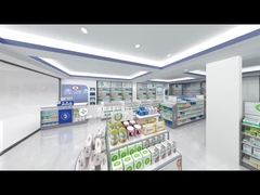 02-DYJYS006, Pharmacy Store Project 85 Sqm With 40Sets Pharmacy Display Cabinets