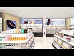 DYaS-VK-7 Skincare Display Cabinet with 30*15MM Iron Tube and Hidden LED Strips